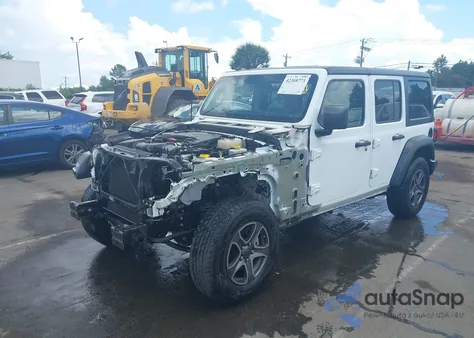 2018 Jeep Wrangler Unlimited Sport S 4X4 из США, поврежденный, VIN 1C4HJXDG3JW129798